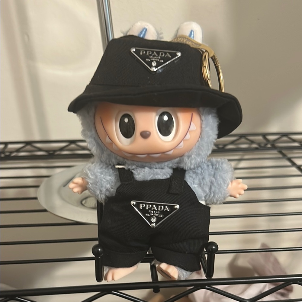 Black and Gray Fashion Doll with Accessories